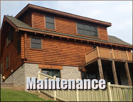  Chavies, Kentucky Log Home Maintenance